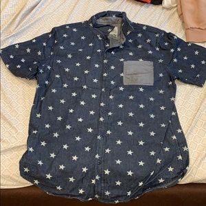 Men’s American Flag Button Down